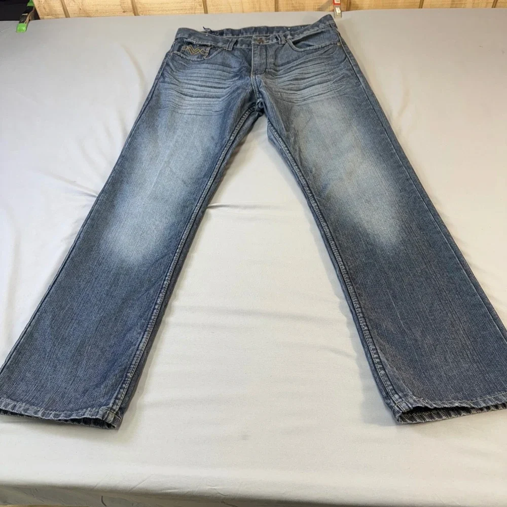 Jeans Sacred Cult Denim Jeans Mens 32x30 Blue Wash Straight Leg Pants  Handsome!